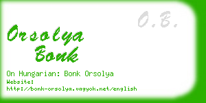 orsolya bonk business card